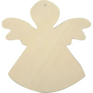 6 Ξύλινα Αγγελάκια 12x11cm