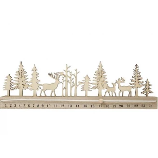 Ξύλινο Διακοσμητικό Ημερολόγιο Χριστουγέννων