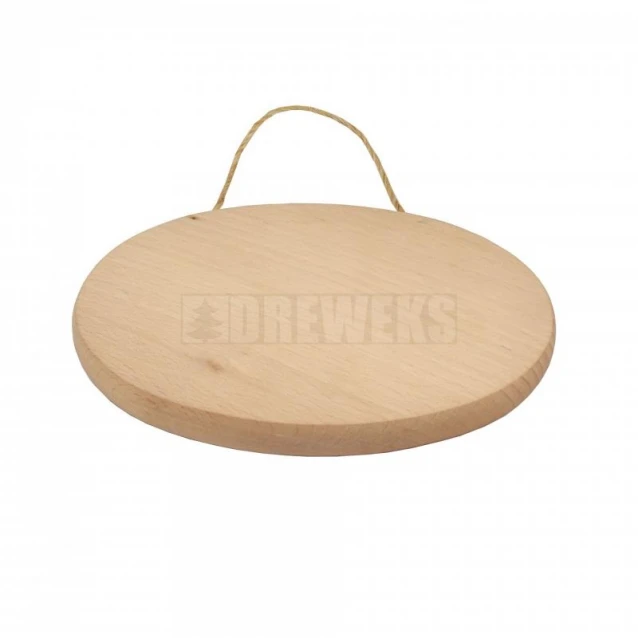 Ξύλο Κοπής Οβάλ 18x13x1,5cm με Σπάγγο