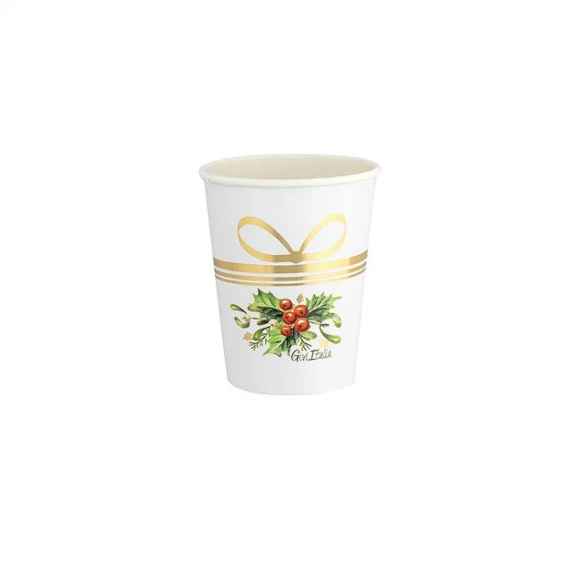 Givi 8 Ποτήρια 250ml Christmas Gold
