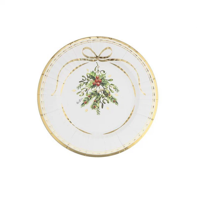 Givi 8 Πιάτα Φαγητού 27cm Christmas Gold