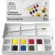 Winsor & Newton Cotman Κασετίνα με 8 Πλακάκια Ακουαρέλας & Πινέλο Floral
