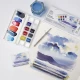 Winsor & Newton Cotman Κασετίνα με 8 Πλακάκια Ακουαρέλας & Πινέλο Skyscape