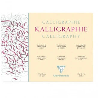 Clairefontaine Μπλοκ Calligraphy 25 φύλλων Ivory 30x40cm 130gr