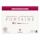 Clairefontaine Μπλοκ Ακουαρέλας Κολλητό Fontaine 100% βαμβ. 25Φ, C. Pressed 30x40cm300gr