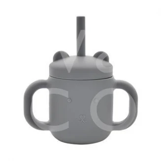 Bambino Βρεφική Κούπα Σιλικόνης Μπλε/Γκρι