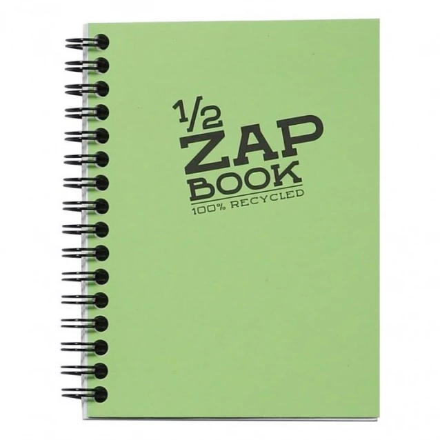 Clairefontaine Μπλοκ Σχεδίου 1/2 Zap Book Σπιράλ 80 φύλλων A6 (10,5x14,8cm) 80gr