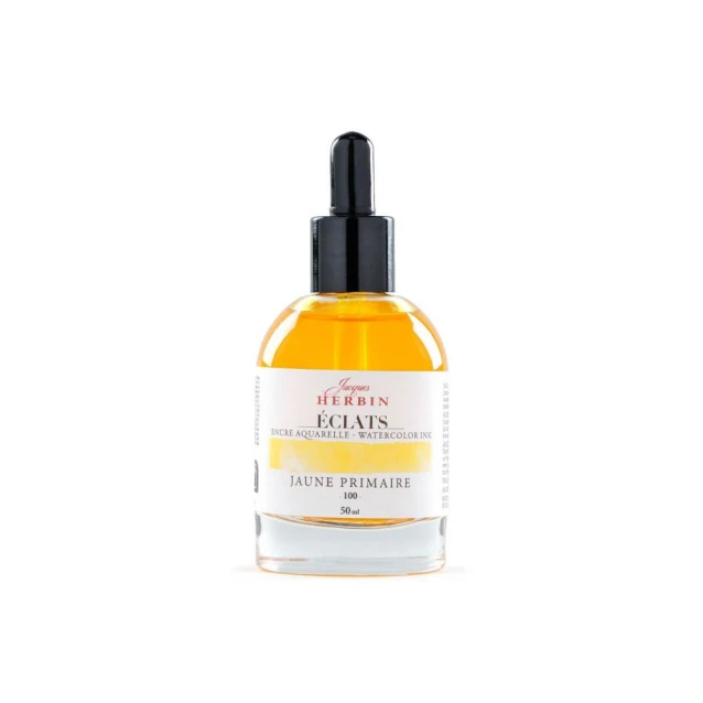 Jacques Herbin 50ml Υγρή Ακουαρέλα Eclats Primary Yellow