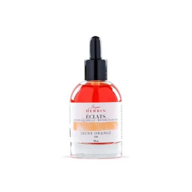 Jacques Herbin 50ml Υγρή Ακουαρέλα Eclats Orange Yellow