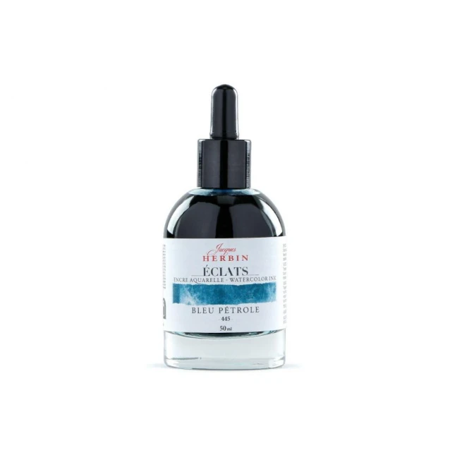 Jacques Herbin 50ml Υγρή Ακουαρέλα Eclats Petrol Blue