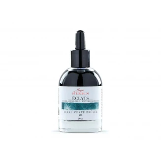 Jacques Herbin 50ml Υγρή Ακουαρέλα Eclats Burnt Green eart