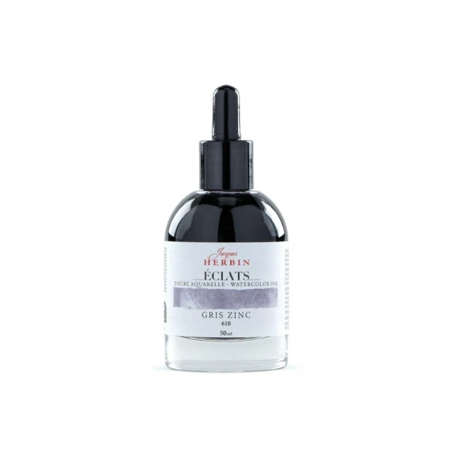 Jacques Herbin 50ml Υγρή Ακουαρέλα Eclats Zinc Grey