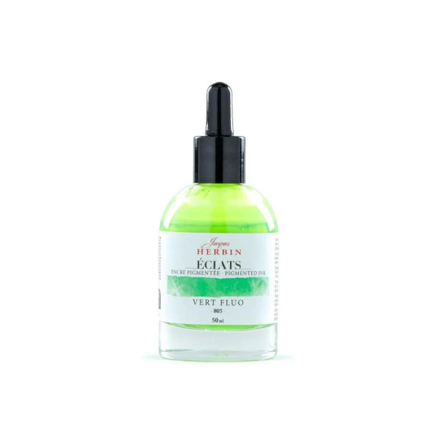 Jacques Herbin 50ml Υγρή Ακουαρέλα Eclats Fluo Green
