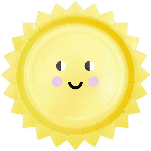 Rico Design 8 Χάρτινα Πιάτα 25cm Sun