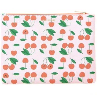 Rico Design Τσαντάκι Νεσεσέρ 20x15cm Cherries Pink