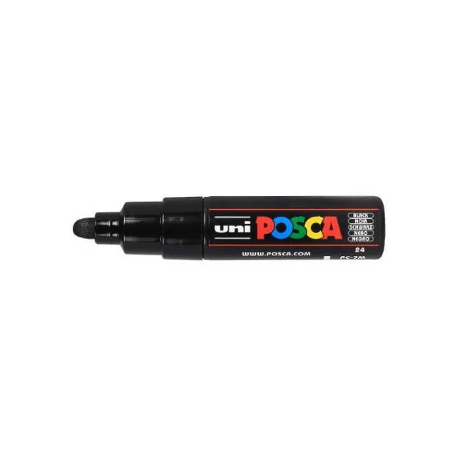 Posca Μαρκαδόρος PC-7Μ Χονδρός Bullet Tip Μαύρο