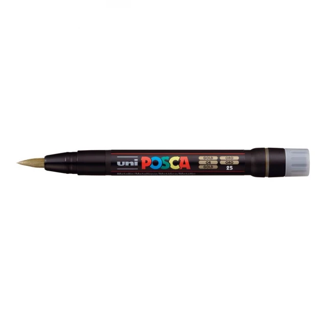 Posca Μαρκαδόρος PC-350 Πινέλο Καλλιγραφίας Χρυσό