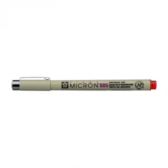 Sakura Pigma Mikron Μαρκαδοράκι Σχεδίου Κόκκινο 005 (0.2mm)