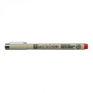 Sakura Pigma Mikron Μαρκαδοράκι Σχεδίου Κόκκινο 01 (0.25mm)