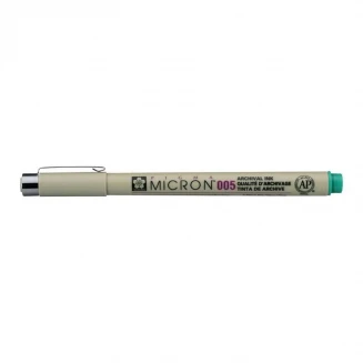 Sakura Pigma Mikron Μαρκαδοράκι Σχεδίου Πράσινο 005 (0.2mm)