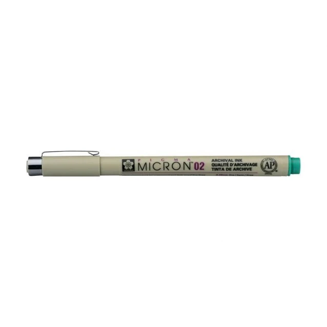 Sakura Pigma Mikron Μαρκαδοράκι Σχεδίου Πράσινο 02 (0.3mm)