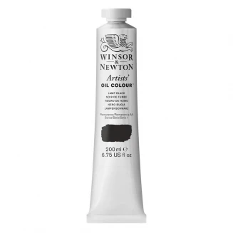 Winsor & Newton 200ml Artists Oil Series 1 Lamp Black