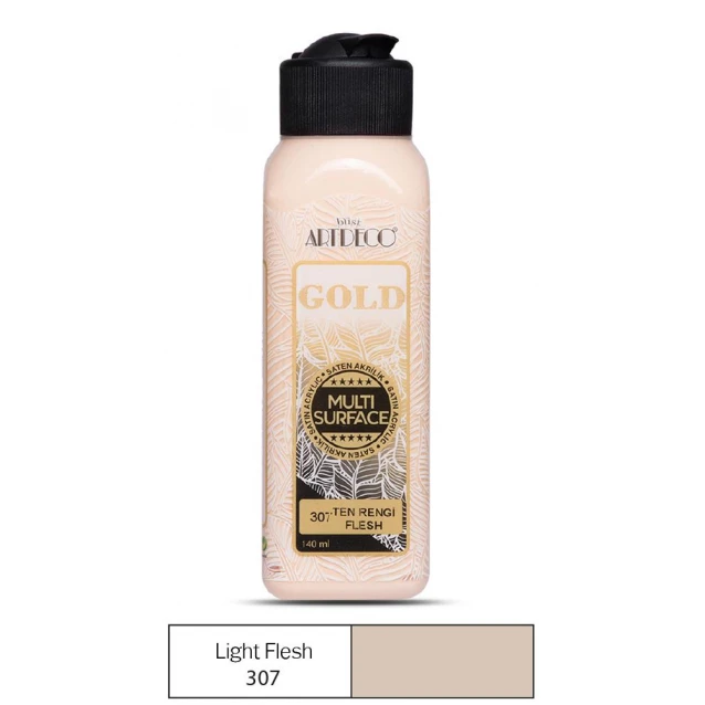 Artdeco Gold 140ml Ακρυλικό Multi Surface Light Flesh 307