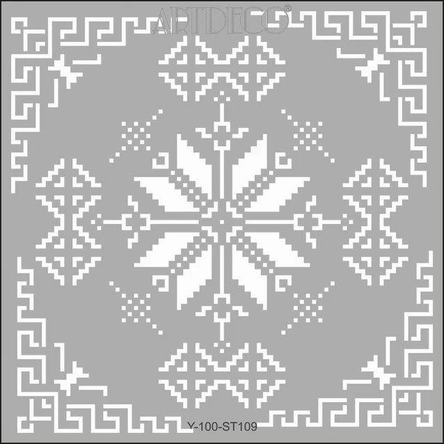 Artdeco Stencil 30x30cm Cross-Stitch 109