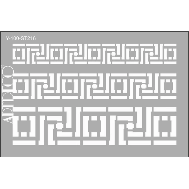 Artdeco Stencil A4 (21x29,7cm) Border 216