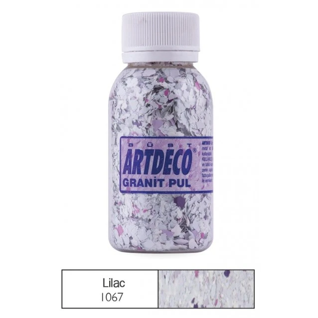 Artdeco 100ml Διακoσμητικές Νιφάδες Μωσαϊκού Granite Lilac 1067