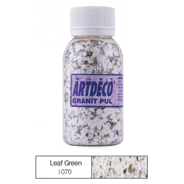 Artdeco 100ml Διακoσμητικές Νιφάδες Μωσαϊκού Granite Leaf Green 1070