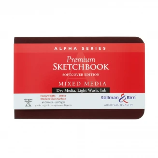 Stillman & Birn Μπλοκ Mixed Media Alpha 46 Φύλλα Cold Pressed 14x9cm 150gr