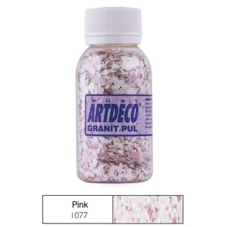 Artdeco 100ml Διακoσμητικές Νιφάδες Μωσαϊκού Granite Pink 1077