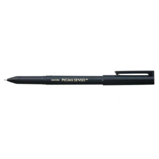 Sakura Pigma Sensei Μαρκαδοράκι Σχεδίου Μαύρο 0.4mm Fine
