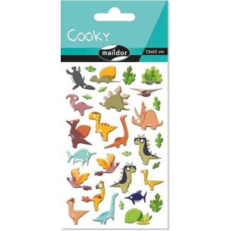 Cooky Αυτοκόλλητα 3D 7,5x12cm Δεινόσαυροι