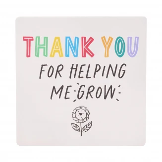 Hullaballo Τετράγωνο Σουβέρ Thank You for Helping me Grow
