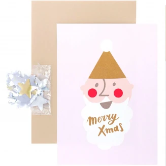 Rico Design DIY Ευχετήρια Κάρτα Jolly Christmas Santa Claus