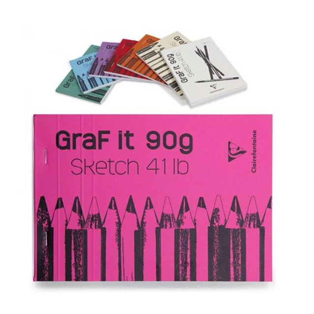 Clairefontaine Μπλοκ Σχεδίου Graf It 80 φύλλων A5 (14,8x21cm) 90gr