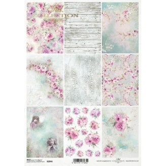 Itd. Collection Ριζόχαρτο Decoupage A4 (21x29,7cm) Series Shabby Chic for Spring