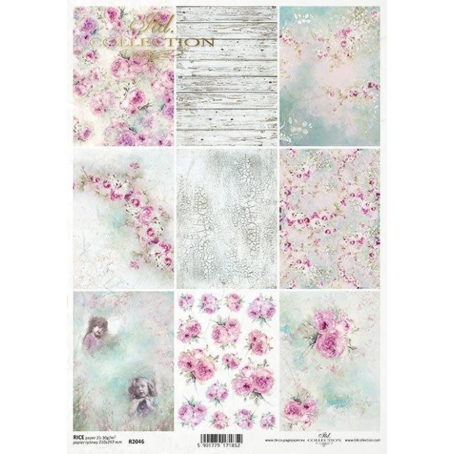 Itd. Collection Ριζόχαρτο Decoupage A4 (21x29,7cm) Series Shabby Chic for Spring