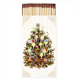 Ambiente 45 Μακριά Σπίρτα 11cm X-mas Tree Cream