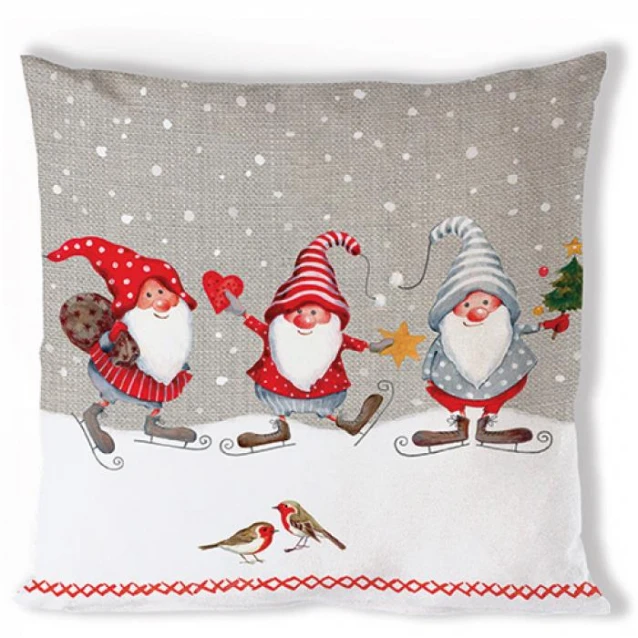 Ambiente Κάλυμμα Μαξιλαριου 40x40cm Skating Dwarfs