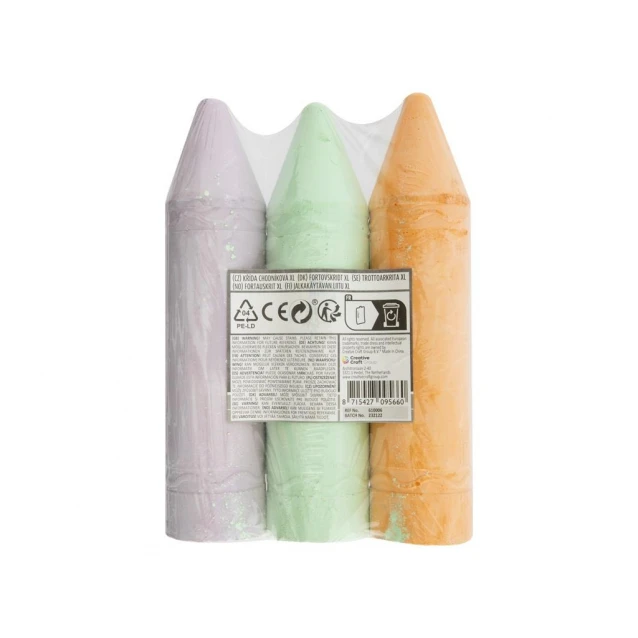 Moxy 3 Μεγάλες Κιμωλίες 19cm σε Διάφορα Χρώματα