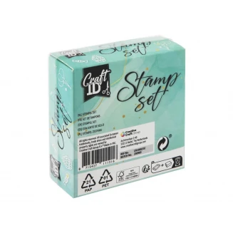 Craft ID 8 Ξύλινες Σφραγίδες Bithday με Ταμπόν