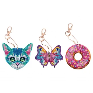 Moxy Σετ Φτιάξτε Μπρελόκ με Diamond Painting Πεταλούδα