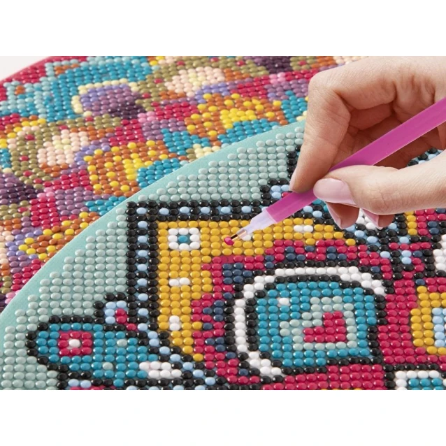 Moxy Diamond Painting Mandala Turquoise σε Στρογγυλό Τελάρο 30cm