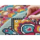 Moxy Diamond Painting Mandala Turquoise σε Στρογγυλό Τελάρο 30cm