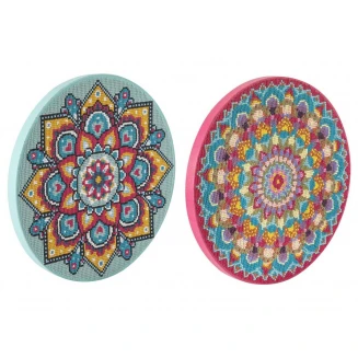 Moxy Diamond Painting Mandala Turquoise σε Στρογγυλό Τελάρο 30cm