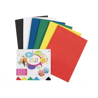 Craft ID 6 Γκοφρέ Χαρτιά 50x250cm Βασικά Χρώματα