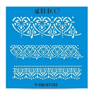 Artdeco Stencil 30x30cm Authentique Bordur 153